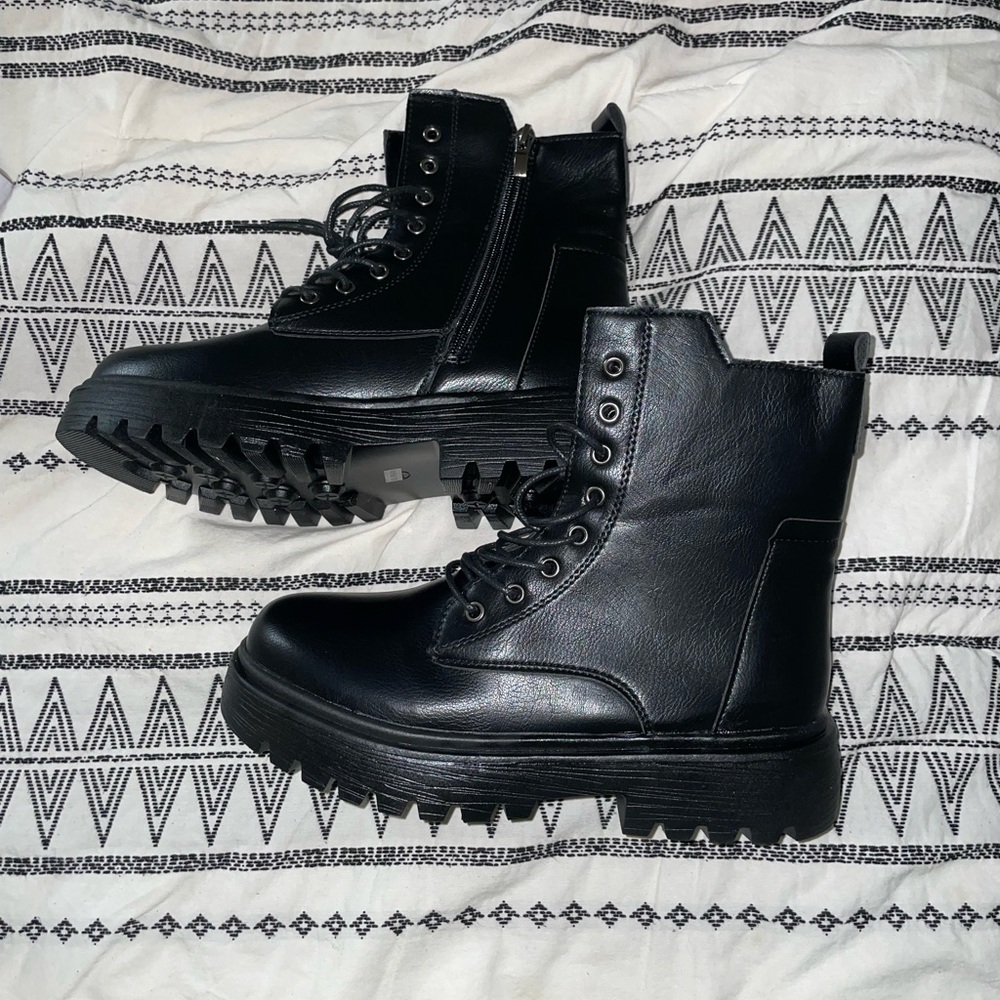Black Combat Boots